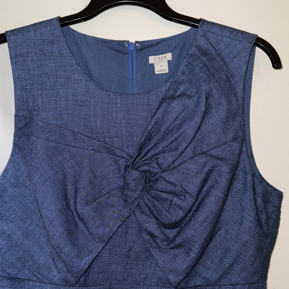 J.Crew Indigo Knot Front Dress